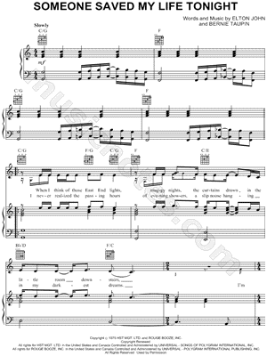 Someone Saved My Life Tonight