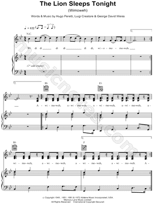 The Lion Sleeps Tonight