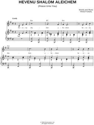 Hevenu Shalom Aleichem
