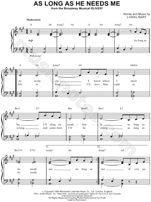 As Long As He Needs Me