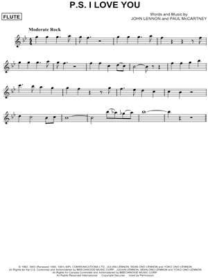 P.S. I Love You by The Beatles - Sheet Music