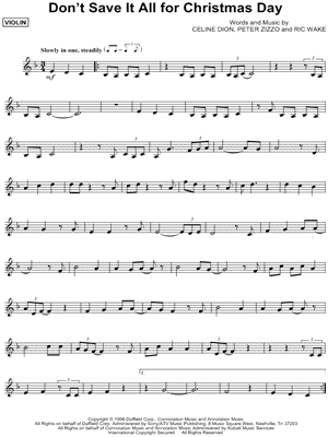 Don't Save It All for Christmas Day