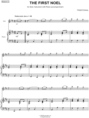 The First Noel - Piano Accompaniment