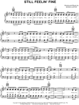 Still Feelin' Fine by Mosie Lister - Sheet Music
