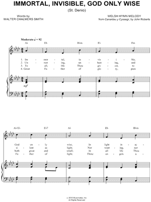 Immortal, Invisible, God Only Wise