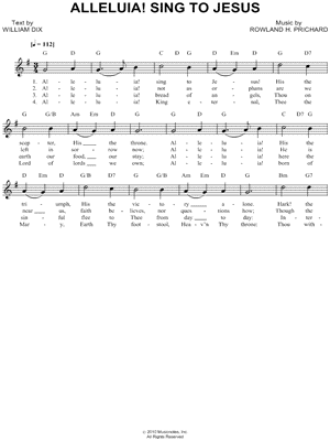 Alleluia, Sing To Jesus
