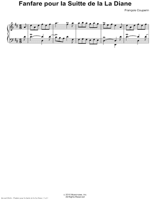 Fanfare Pour La Suitte De La La Diane