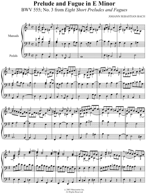 Prelude and Fugue In F Major, BWV 555, No. 3