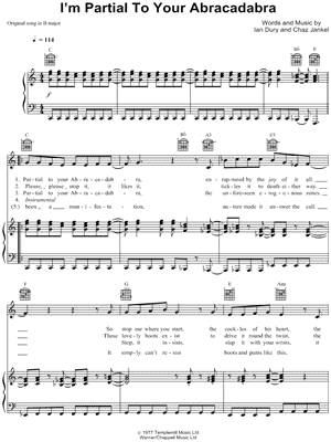 I'm Partial To Your Abracadabra