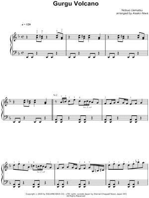 Gurgu Volcano from Final Fantasy IX - Sheet Music