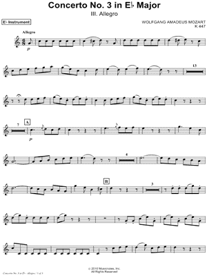 Horn Concerto No. 3 In Eb Major: III. Allegro - Eb Instrument