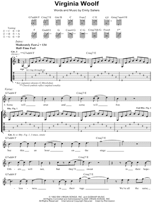 Virginia Woolf by Indigo Girls - Sheet Music