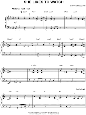 She Likes To Watch by The Rippingtons - Sheet Music