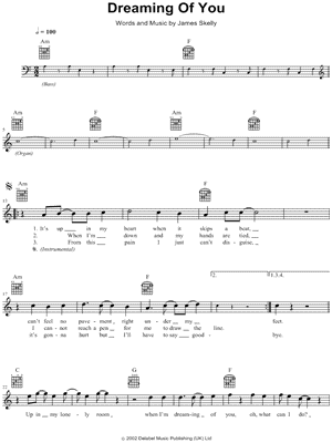 Dreaming of You by The Coral - Sheet Music