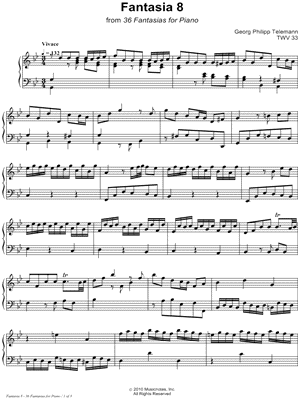 36 Fantasies for Piano: Fantasia 8