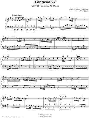 36 Fantasies for Piano: Fantasia 27