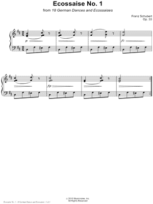 18 German Dances and Ecossaises, Op. 33: Ecossaise No. 1