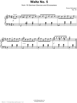 18 German Dances and Ecossaises, Op. 33: Waltz No. 5