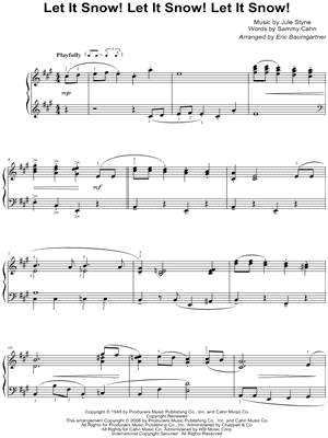 Let It Snow! Let It Snow! Let It Snow!