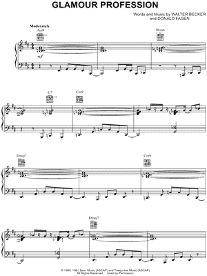 Glamour Profession by Steely Dan - Sheet Music