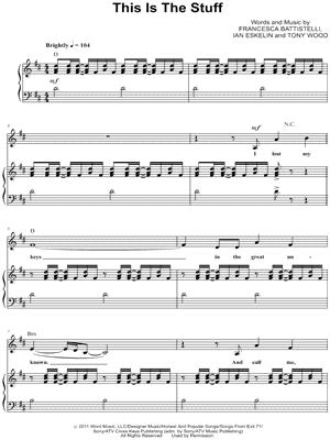This Is the Stuff by Francesca Battistelli - Sheet Music