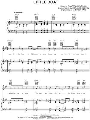 Little Boat by Ronaldo Boscoli - Sheet Music
