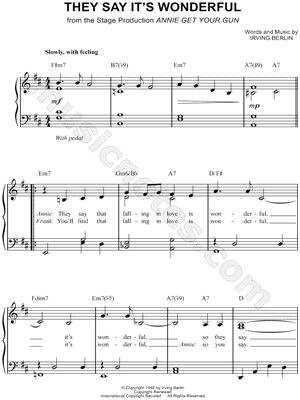 They Say It's Wonderful