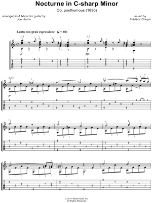 Nocturne in C# Minor, Op. posthumous