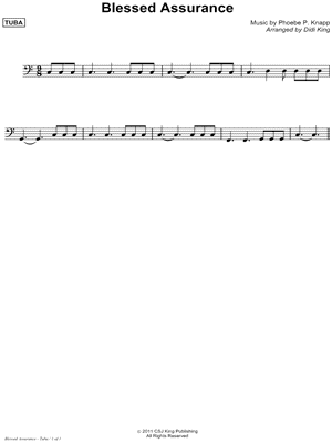 Blessed Assurance - Tuba (Brass Quartet)