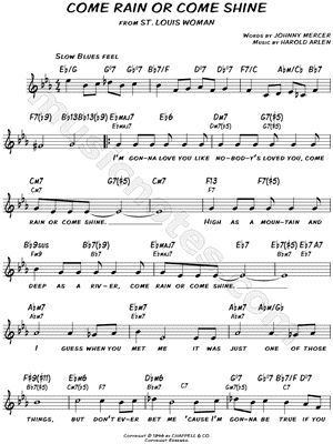 Come Rain or Come Shine