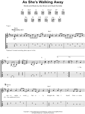 As She's Walking Away