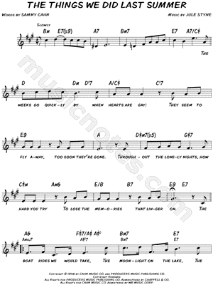 The Things We Did Last Summer