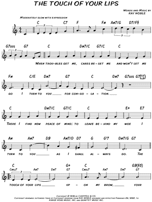 The Touch of Your Lips