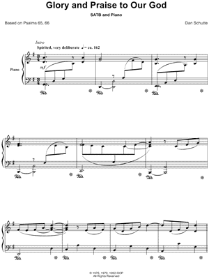 Glory and Praise To Our God