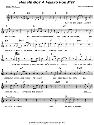 Has He Got a Friend for Me?