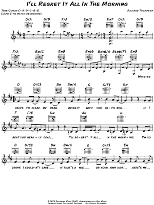 I'll Regret It All In the Morning