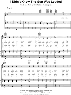 I Didn't Know the Gun Was Loaded