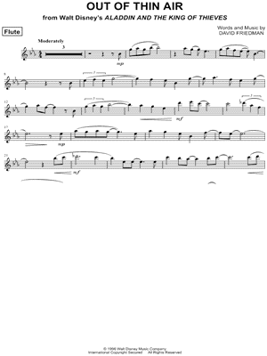 Out of Thin Air - Flute