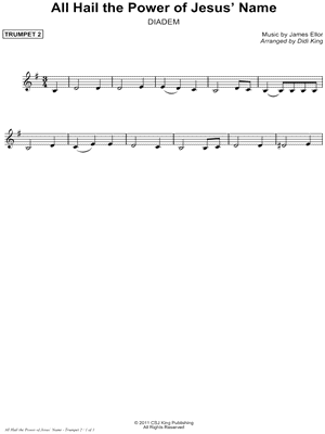 All Hail the Power of Jesus' Name - Trumpet 2 (Brass Quartet)
