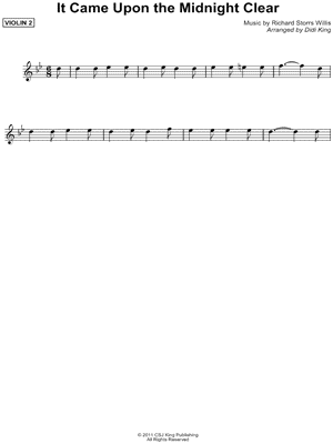 It Came Upon a Midnight Clear  - Violin 2 (String Quartet)