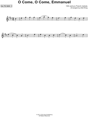 O Come, O Come, Emmanuel - Alto Sax 1 (Sax Quartet)