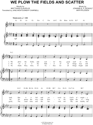 We Plow the Fields and Scatter