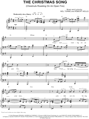 The Christmas Song by Reba McEntire - Sheet Music