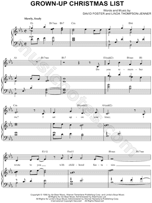 Grown-Up Christmas List