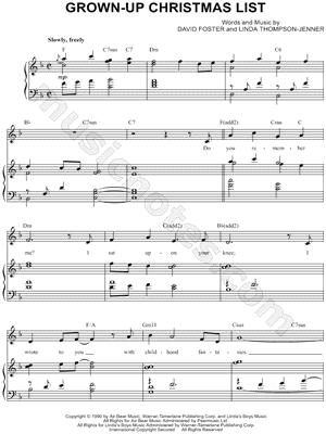 Grown-Up Christmas List