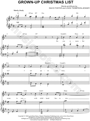 Grown-Up Christmas List