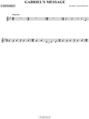 Gabriel's Message - C Instrument