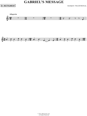 Gabriel's Message - Bb Instrument