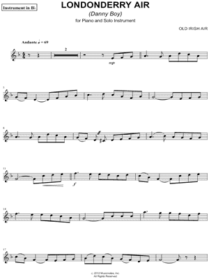 Londonderry Air - Bb Instrument