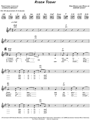 Risen Today by Aaron Shust - Sheet Music